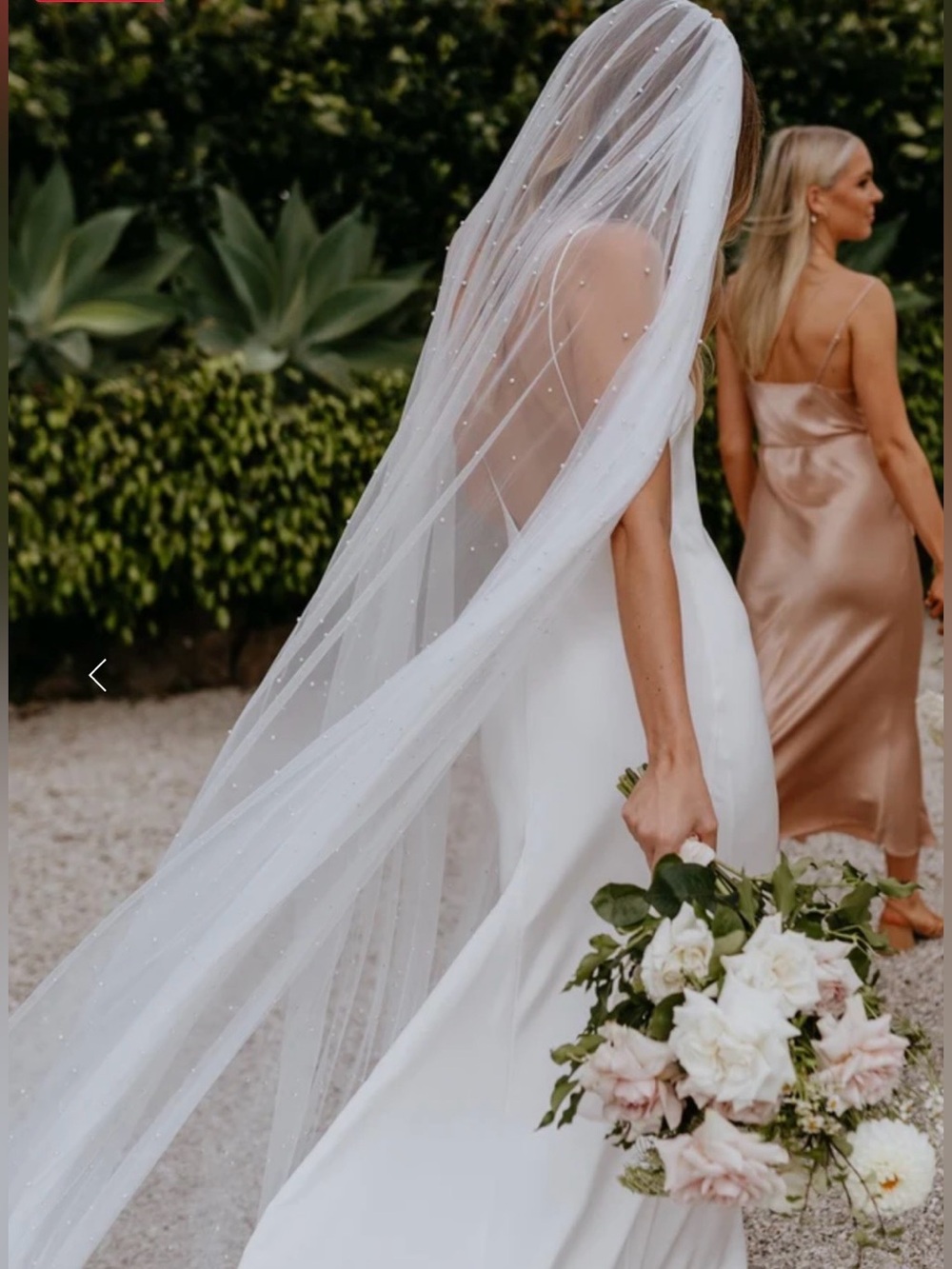Grace loves lace pearly long veil